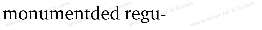 monumentded regu字体转换